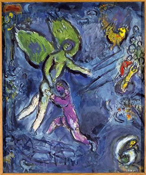Marc Chagall, Jacob Wrestling With the Angel (no date).