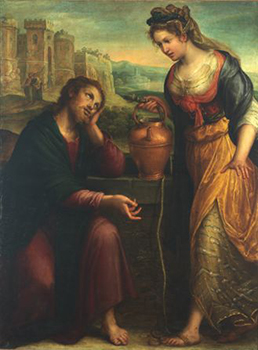 Lavinia Fontana, Christ and the Samaritan Woman (1607).