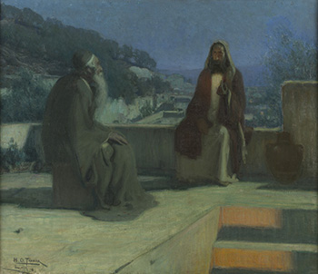 Henry Ossawa Tanner, Nicodemus Visiting Jesus (1899).