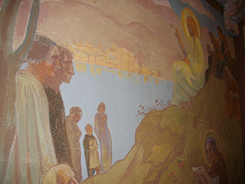 Maurice Denis, Baptistry Interior of Saint Nicasius Church of Reims (1934).